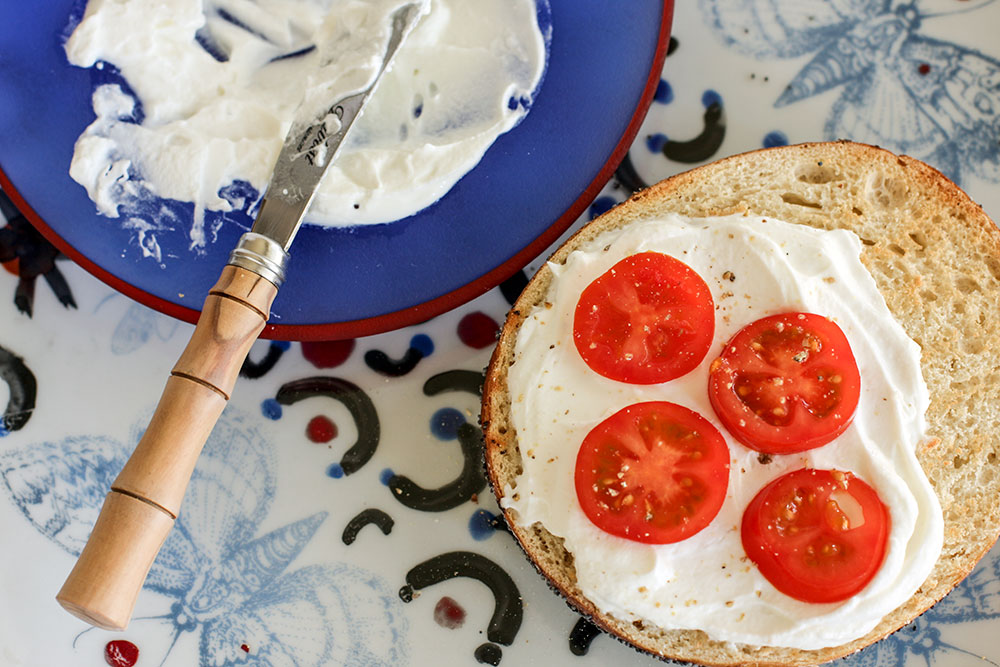 Bagel and Cream Cheese Bagel and Cream Cheese