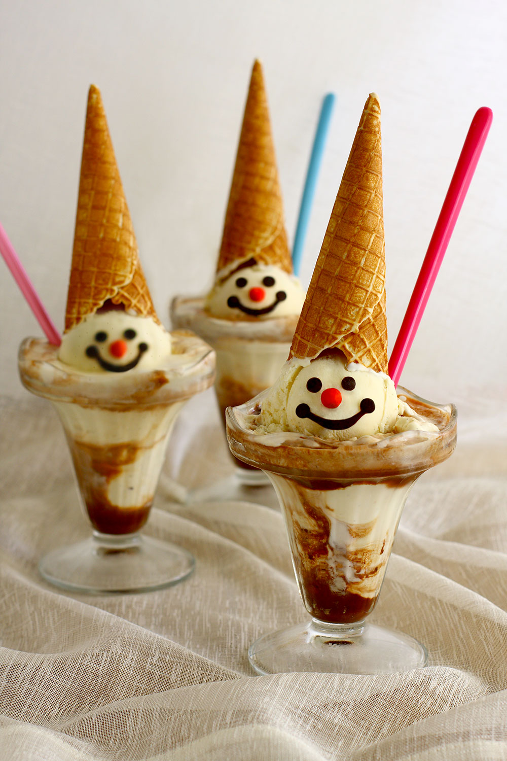 Ice Cream Clown Sundaes Ice Cream Clown Sundaes