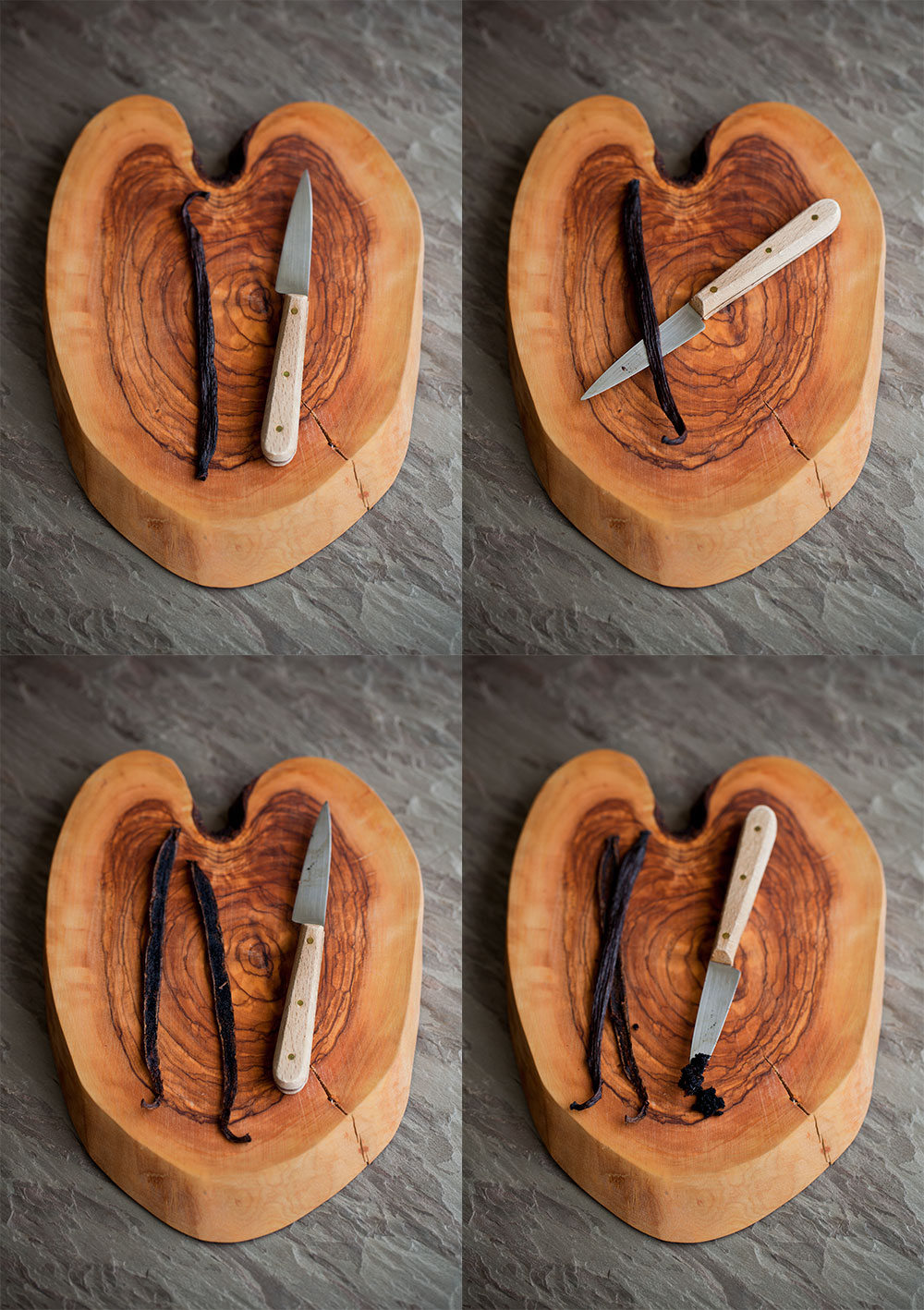 How to cut a vanilla bean How to cut a vanilla bean