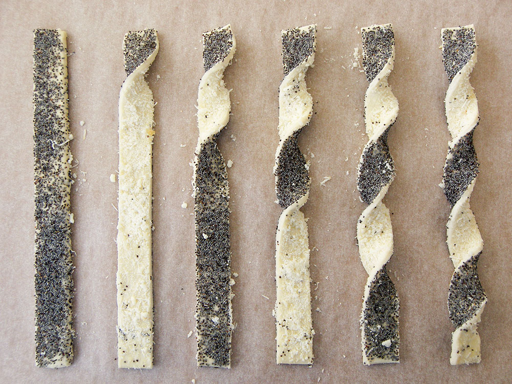 Parmesan Poppy Seed Straws 6 Parmesan Poppy Seed Straws 6