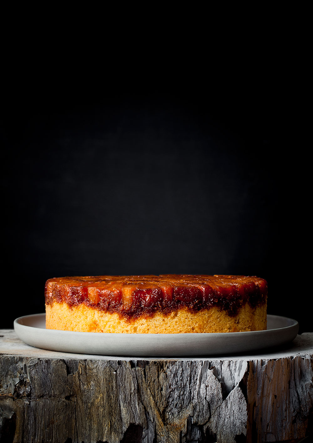 Pineapple and Coconut Upside-Down Cake - Side